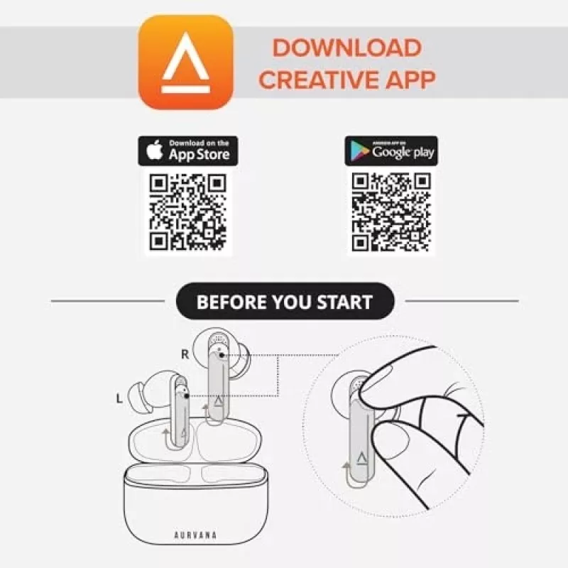 Creative 51EF1160AA000 Aurvana Ace 2 In-Ear Bluetooth-Kopfhörer Schwarz