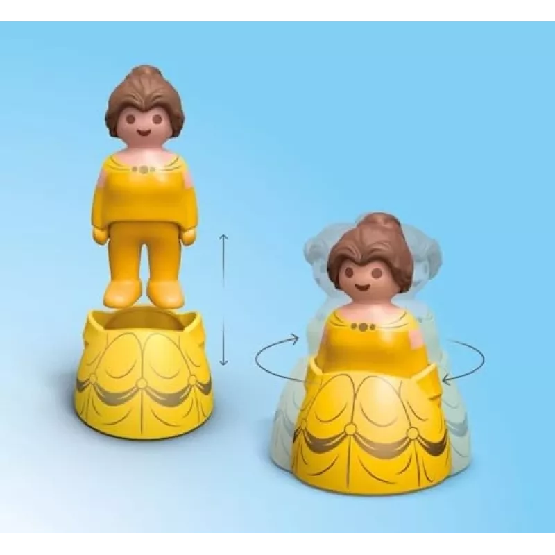 PLAYMOBIL JUNIOR & Disney: Belles Spielturm mit Sound | Spielset für Kleinkinder 1-3