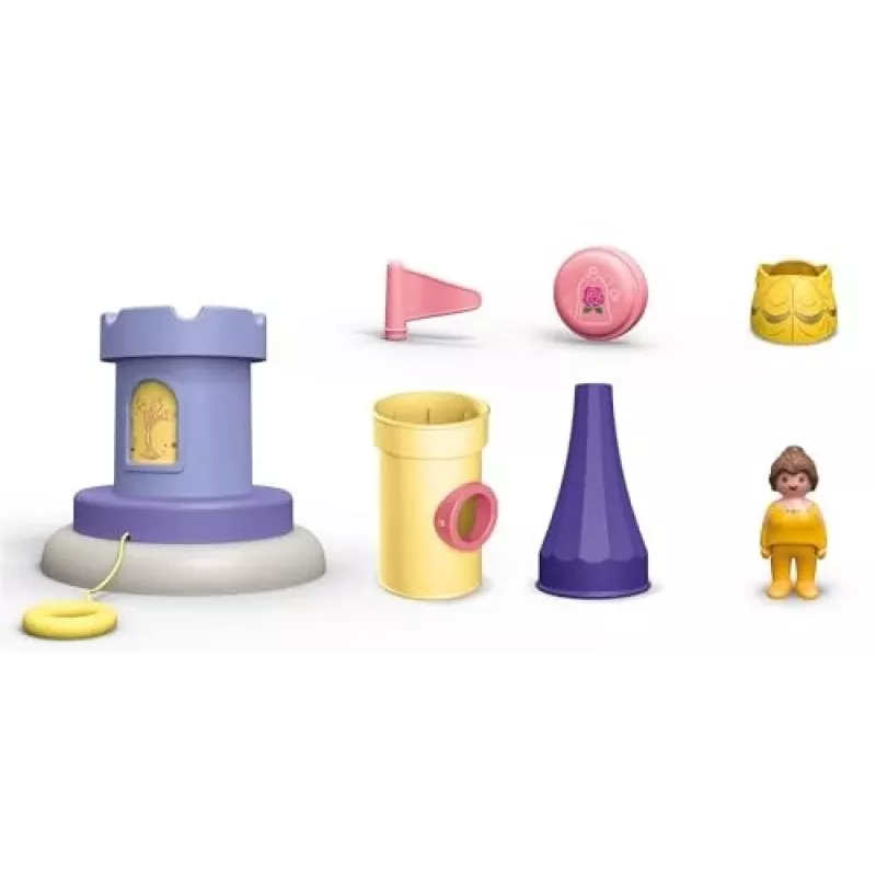 PLAYMOBIL JUNIOR & Disney: Belles Spielturm mit Sound | Spielset für Kleinkinder 1-3