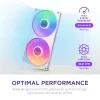 Lüfter NZXT RF-U28HF-W1 140mm 2000 U/min 98.61 CFM Weiß