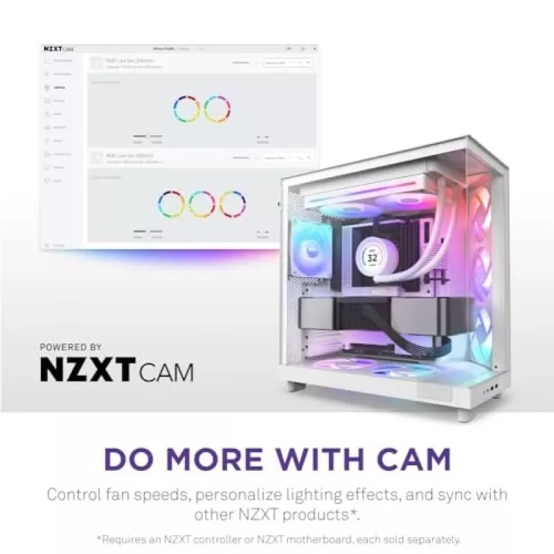 Lüfter NZXT RF-U28HF-W1 140mm 2000 U/min 98.61 CFM Weiß