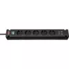 Power Extension Brennenstuhl Bremounta 3m 5 AC Outlets Indoor Schwarz
