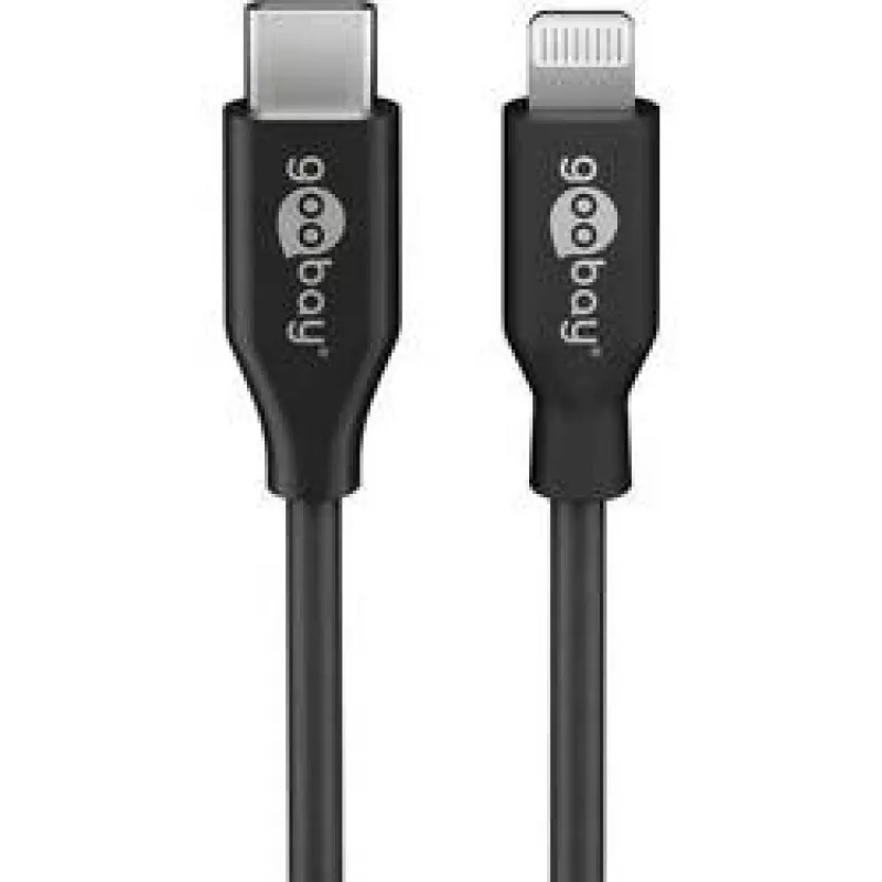 Wentronic 39447 Lightning-Kabel 0,5 m Schwarz