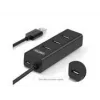 UNITEK Y-3089 Interface Hub USB 3.2 Gen 1 (3.1 Gen 1) Type-A 5000 Mbit/s Schwarz
