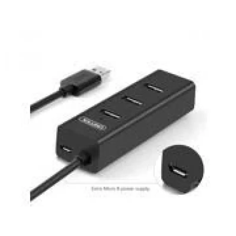 UNITEK Y-3089 Interface Hub USB 3.2 Gen 1 (3.1 Gen 1) Type-A 5000 Mbit/s Schwarz