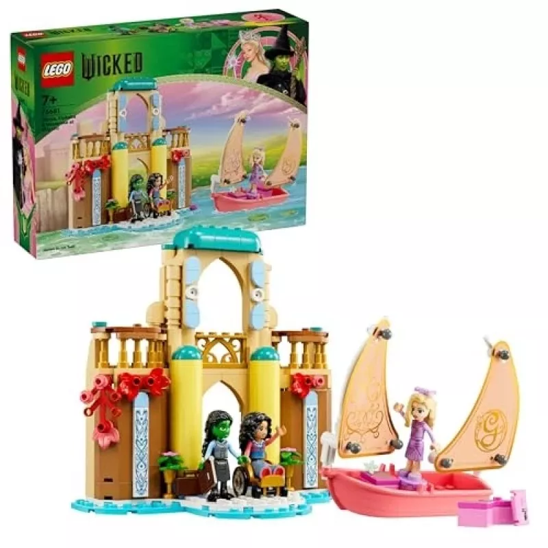 LEGO Bauset 75681 mit Wicked, Glinda, Elphaba, Nessarose und Shiz Universität Minifiguren