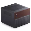 Jonsbo N4 Microtower Gehäuse Schwarz Robustes Stahl Kompaktes PC-Gehäuse