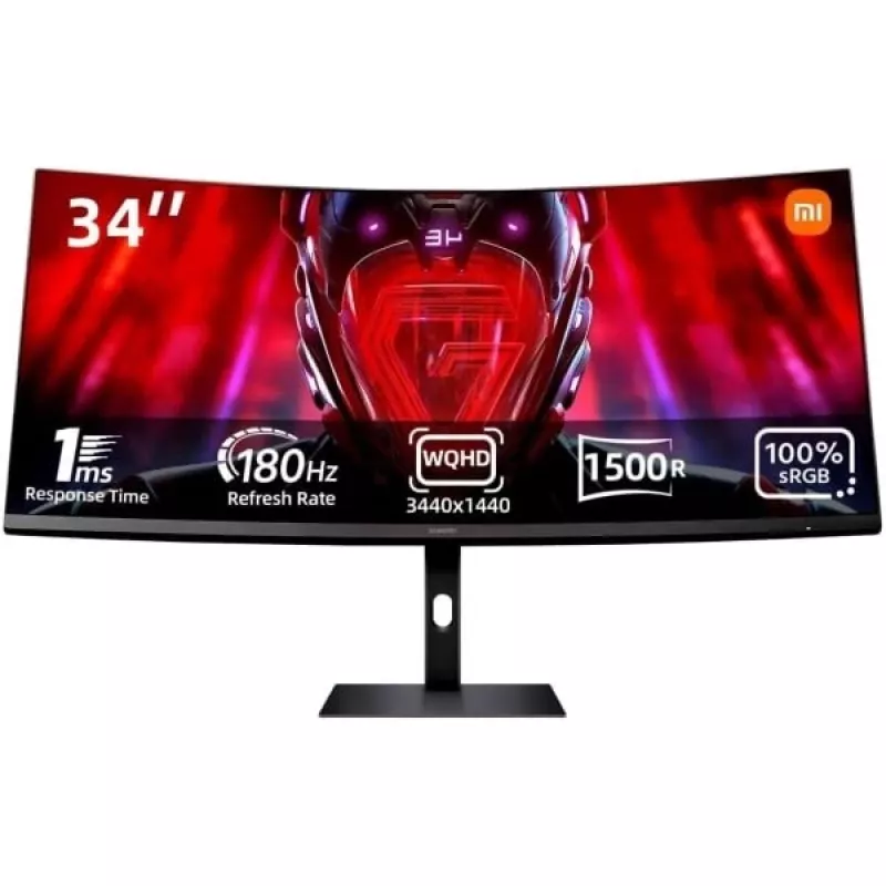 Xiaomi | G34WQi | 34 | WQHD | 21:9 | 180 Hz | 1 ms | 3440 x 1440 Pixel | 350 cd/m² | HDMI-Anschlüsse 2 | Schwarz | Garantie 24 Monat(e)