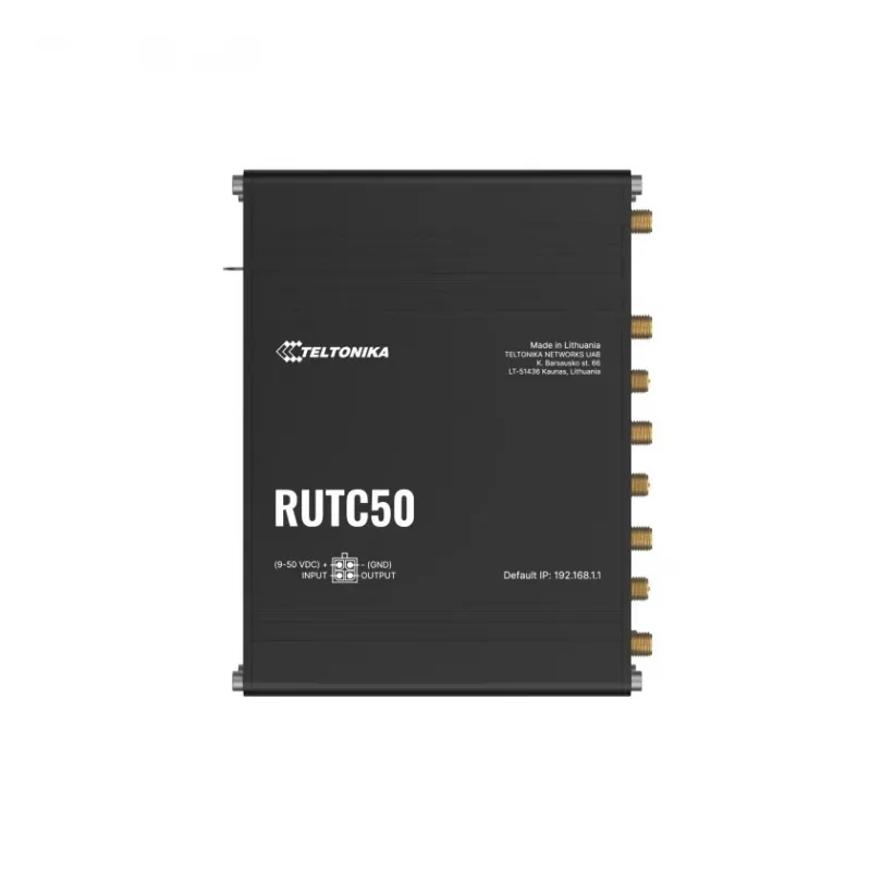 Teltonika RUTC50 Wireless Router Gigabit Ethernet Dual-Band (2,4 GHz / 5 GHz) 5G Schwarz