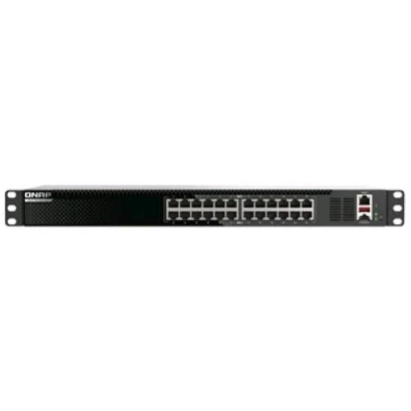 QNAP QSW-M3224-24T Netzwerk-Switch Managed L3 10G Ethernet (100/1000/10000) 1U Schwarz, Silber