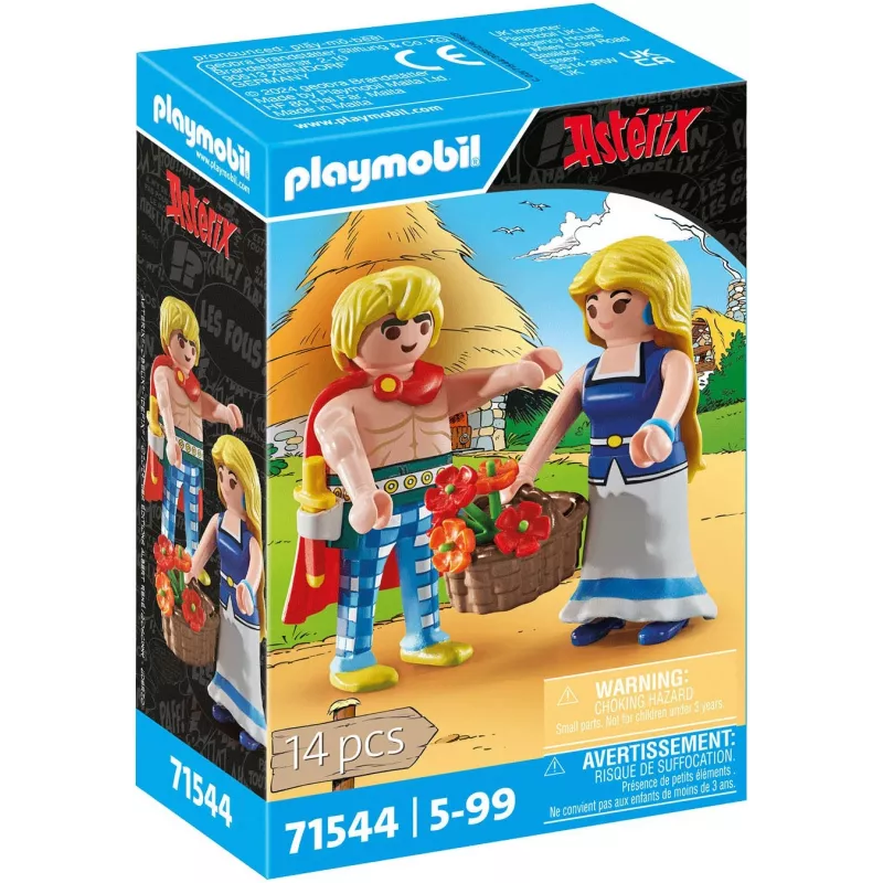PLAYMOBIL | Asterix | Tragicomix und Falbala | Verliebtes Paar aus dem Asterix-Universum | Spielzeug für Kinder ab 5 Jahren | 71544