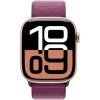 APPLE Watch Series 10 GPS 46mm Roségold Aluminiumgehäuse mit Plum Sport Loop