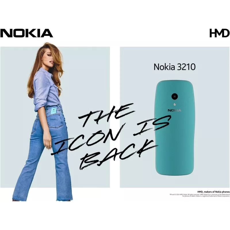Nokia 3210 6,1 cm (2.4) Blau Funktionstelefon (1GF025CPJ2L06)