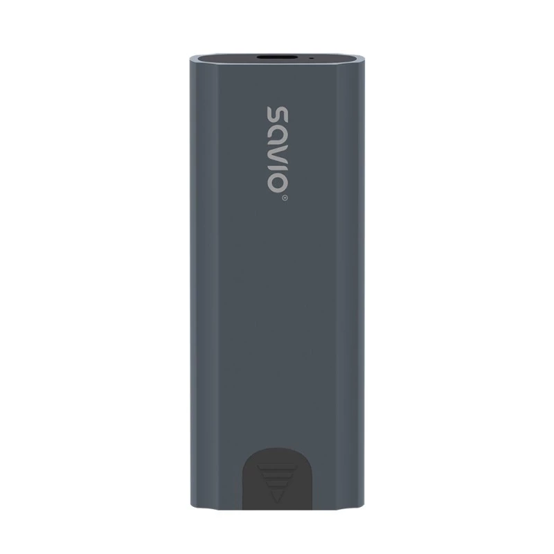 M.2 SSD-Gehäuse SAVIO AK-67 Grau, USB 10 Gbit/s, Unterstützung für einzelne M.2-Laufwerke