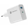 NATEC NUC-2144 Ladegerät für Mobilgeräte Universal Weiß AC Schnellladen Innenbereich