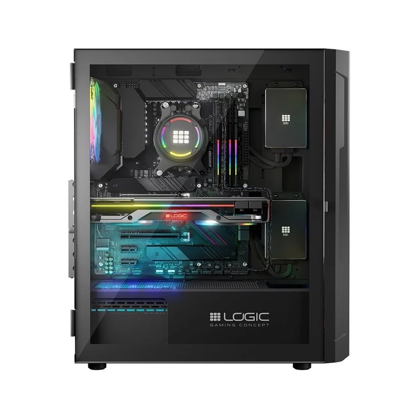 Logic ARAMIS ARGB MINIDI USB 3.0 Gehäuse Schwarz