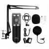 PC-Mikrofon MEDIA-TECH MT397S — kabelgebunden, XLR-Eingang, 20–20000 Hz, 150 Ω, -32 dB, 2,4 m Kabel, Tischständer, schwarz