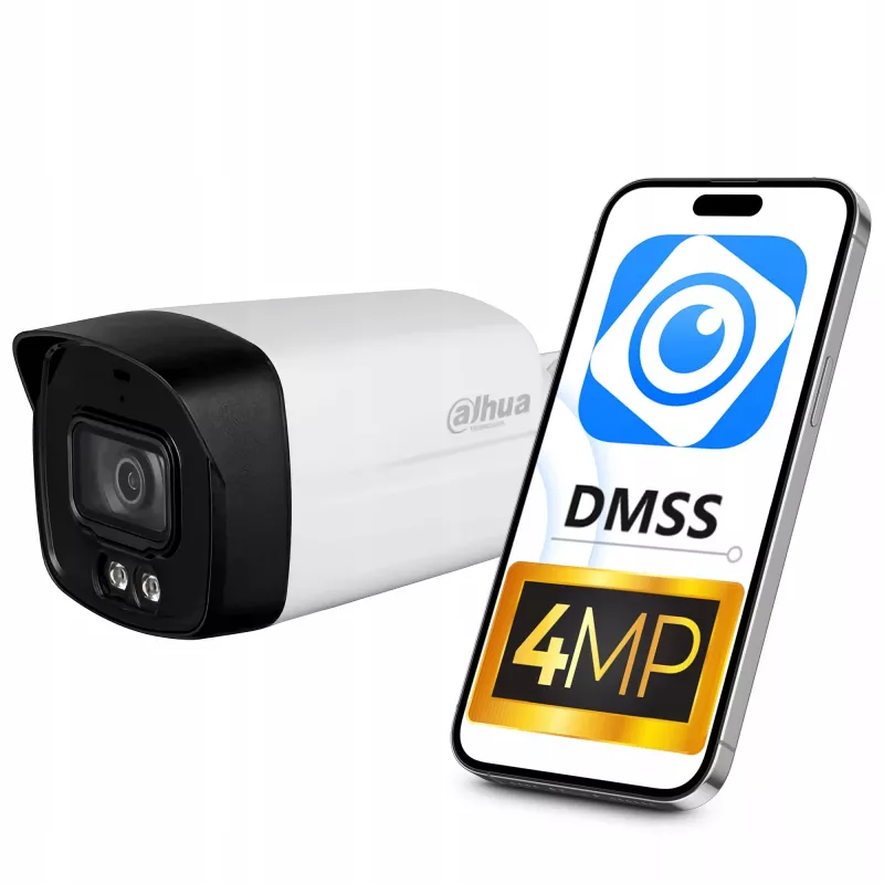 Dahua Technology 4MP Entry Smart Dual Light Fixed-focal Bullet-Netzwerkkamera