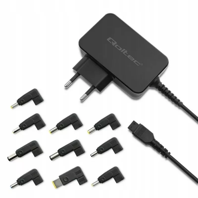 Universelles Netzteil QOLTEC 52414 65W mit 10 austauschbaren Steckern