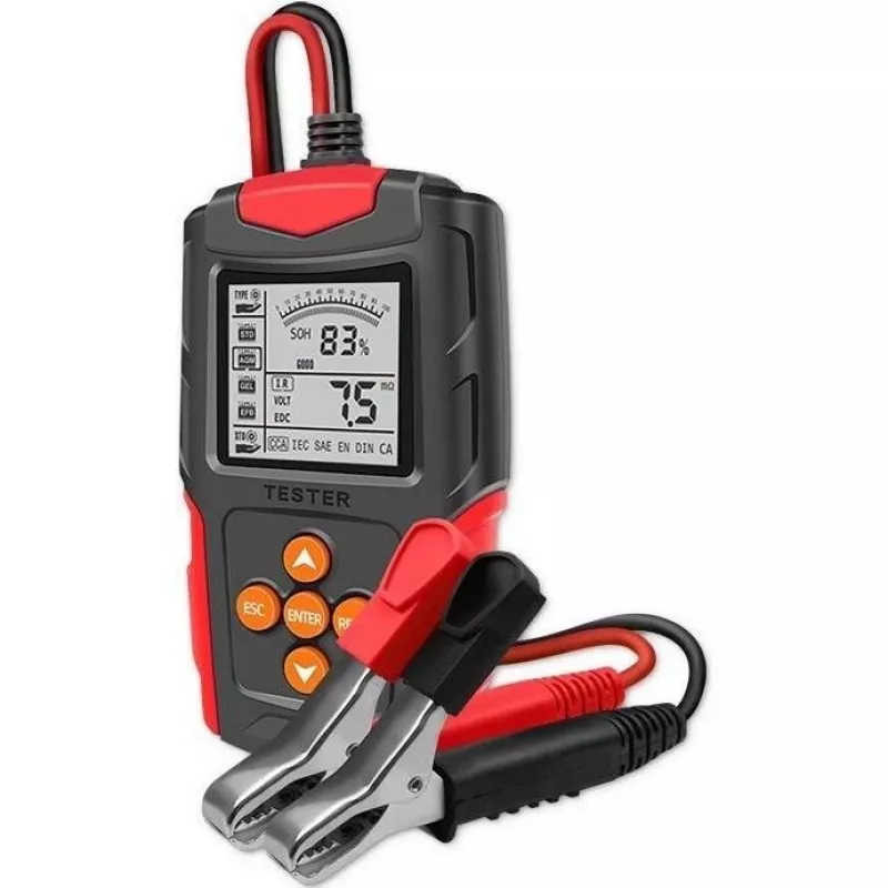 Qoltec 52484 LCD digitaler Batterietester | 12V | 24V | 3Ah-200Ah