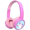 Denver BTH-106P Kopfhörer/Headset kabelgebunden & kabellos Kopfbügel Anrufe/Musik Bluetooth Pink
