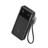 PowerBank mit USB-C-Kabel 20000 mAh 30W Schwarz