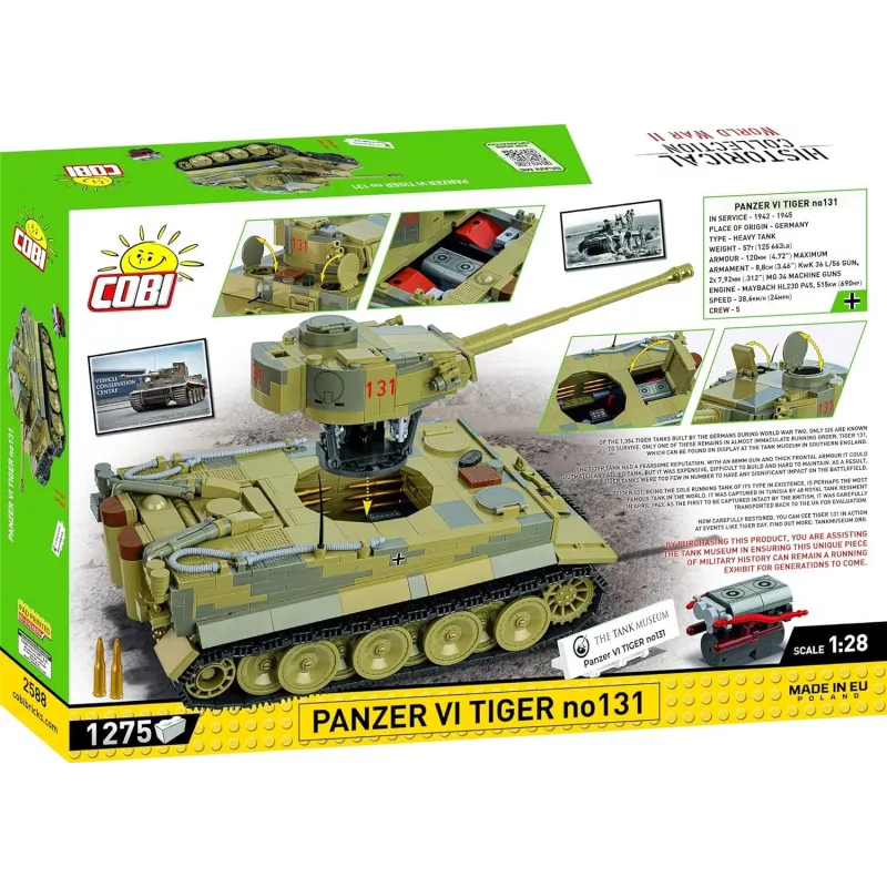 Bauset COBI Panzer VI Tiger no131 1275 Teile