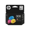 HP 308 Original-Tintenpatrone, 3-Farben, Standardausbeute, Cyan, Magenta, Gelb, Farbstofftinte, 1 Stück, 120 Seiten, Kombipack