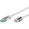 Goobay 74159 – Netzwerk-Adapterkabel USB 3.0 Typ A Gigabit Ethernet 2 m – Netzwerkkarte – 1.000 Mbit/s (74159)