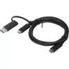 Lenovo 4X90U90618 USB-Kabel USB 3.2 Gen 1 (3.1 Gen 1) 1 m USB A/USB C USB C Schwarz