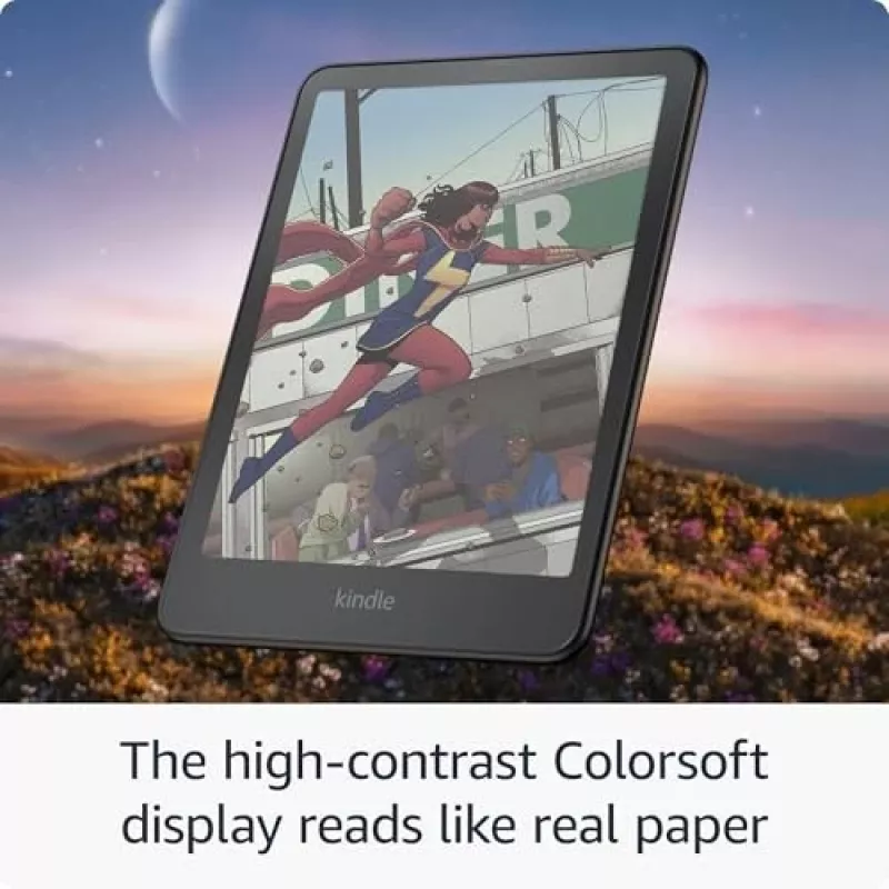 E-Book-Reader Amazon Kindle Colorsoft Signature Edition 7 Zoll 32 GB Wi‑Fi kabelloses Laden, IPX8 wasserdicht, Schwarz