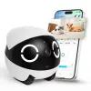 Roboter-Haustiermonitor Enabot Rola Mini — WLAN, 5000-mAh-Akku, 3 MP, 137° Sichtfeld, Weiß/Schwarz