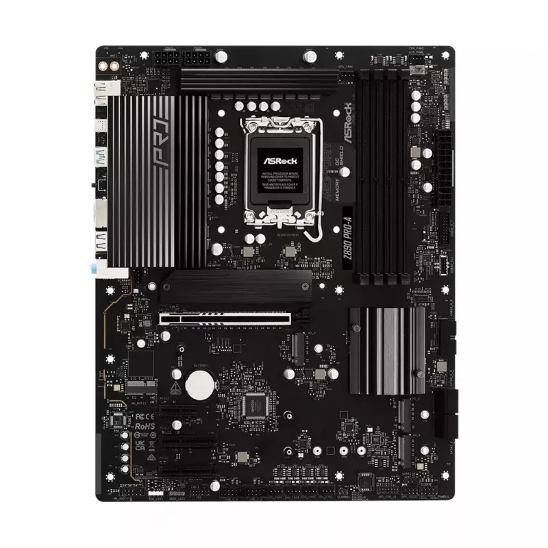 Mainboard ASRock Z890 Pro-A ATX — Intel Z890-Chipsatz, LGA 1851, DDR5, 4x DIMM, 256 GB, 2.5Gb LAN, PCIe Gen5