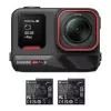 Action-Sportkamera Insta360 Ace Pro 2 — 50 MP, 8K Ultra HD (7680×3272), 1/1,3-Zoll-Sensor, bis zu 240 fps, integriertes Display, Wi‑Fi, MicroSD, 177,7 g, Schwarz