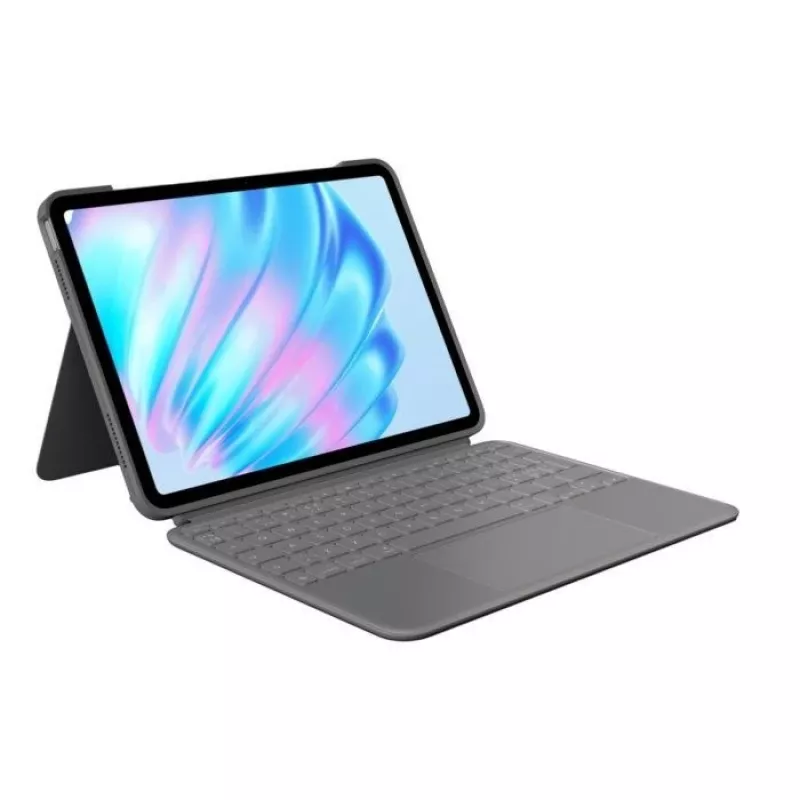 Logitech Combo Touch Tastatur QWERTY Dänisch Finnisch Norwegisch Schwedisch Smart Connector Grau