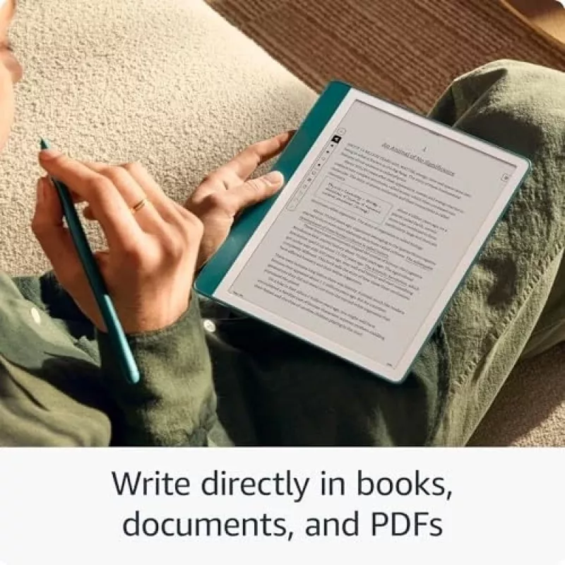 Ebook New Kindle Scribe - 2024 release 10.2 blendfrei 64GB Wi-Fi (Ohne Lockscreen Ads) mit Premium Pen Tungsten