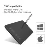 HUION H640P Grafiktablett 5080 lpi 160 x 99 mm USB Schwarz