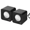 2-Wege-PC-Lautsprecher Audiocore AC870 B — 3 W RMS, kabelgebundene USB-Stromversorgung, 3,5-mm-Eingang, 2.0 Kanäle