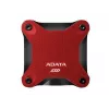 Externe SSD ADATA SD620 1 TB, tragbar USB 3.2 Gen 2 (Micro-USB B), Lesegeschwindigkeit 520 MB/s, Schreibgeschwindigkeit 460 MB/s, stoßfest, Rot