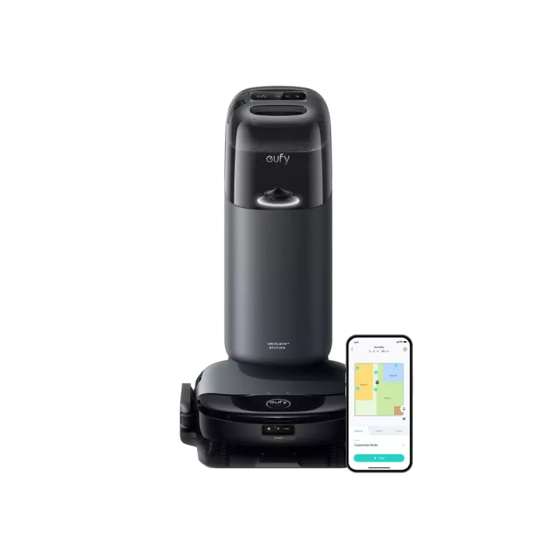 Anker Eufy | Saugroboter mit All-in-One-Station | Omni S1 | Nass- und Trockenreinigung | Betriebsdauer (max.) 216 min | 4600 mAh | 8000 Pa | Grau