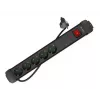 Steckdosenleiste Lanberg SP1-05F-0150-BK 1,5 m 5 AC-Anschlüsse Innenbereich Schwarz