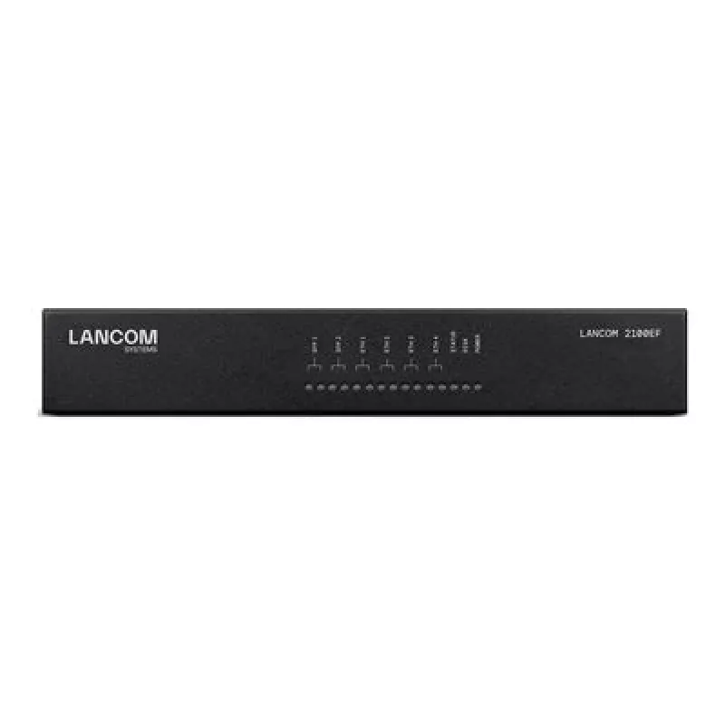 LANCOM 2100EF – SD-WAN-Gateway – mit Glasfaser und Ethernet – 1GbE, 2.5GbE – 1U – Cloud-verwaltet – Tisch-/Rackmontage (61109)