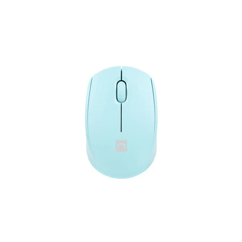 Kabellose beidhändige Maus NATEC STORK – Bluetooth + USB Typ-A, 1600 DPI, 3 Tasten, Hellblau