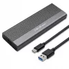 Qoltec Gehäuse für M.2-SATA-(NGFF)-SSD, USB-C