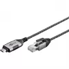 Goobay Ethernet-Kabel USB-C 3.1 auf RJ45 schlank 3 m – verbindet Router, Modem oder (74404)