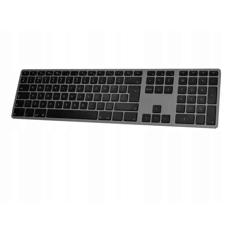 Kabellose Tastatur Matias FK418BTLB-UK — Aluminium, beleuchtet, Space Gray