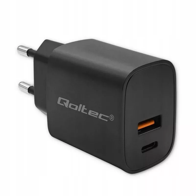 Netzteil QOLTEC 52377 GaN 30W Ausgang 5–20V für tragbare Geräte