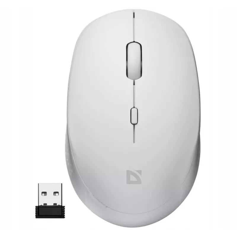 Kabellose Maus mit leisem Klick AURIS MB-027 800/1200/1600 DPI weiß