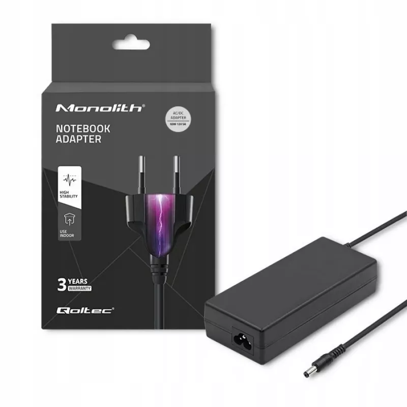 Netzteil Qoltec 50797 Innenbereich Schwarz Laptop 1,16 m Kabel