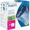 Wasserfilterkanne BRITA Marella XL, Tischfilter mit MAXTRA Kartuschen, 3,5 l Tank, 2 l Filterkapazität, blau